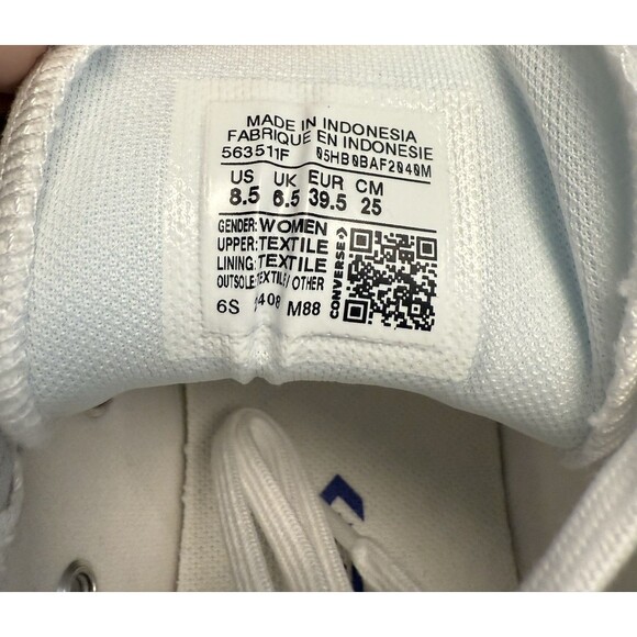 Converse Chuck Taylor Sz 8.5 All Star Madison Mid White Women's Lace up New - Picture 14 of 15